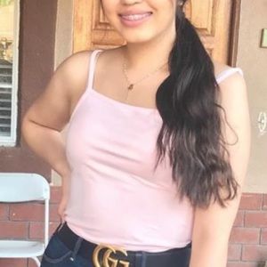 Pink spaghetti strap body suit